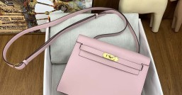 Hermès kelly danse 跳舞包 22cm evercolor 3Q粉 金扣