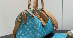LV【原單精品】M21110湖水藍 全皮枕頭包speedy繫列 SPEEDY P9 BANDOULIÈRE 30手袋¥2,880.00