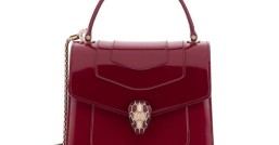 BVLGARI寶格麗 SERPENTI FOREVER 38329酒紅色18CM