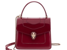 BVLGARI寶格麗 SERPENTI FOREVER 38329酒紅色18CM