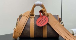 【原單精品】M11542老花 男包枕頭包speedy系列 KEEPALL BANDOULIÈRE 25手袋