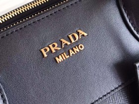 PRADA普拉達精仿原單進口十字紋牛皮手提包1BA102¥2980.00