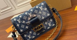 LV特級正品級高仿包 M59631 Dauphine 25 丹寧牛仔藍達芙妮¥2,480.00