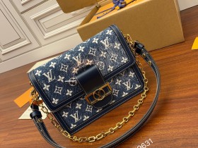 LV特級正品級高仿包 M59631 Dauphine 25 丹寧牛仔藍達芙妮¥2,480.00