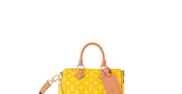 LV【原單精品】M24426黃色 SPEEDY P9 BANDOULIÈRE25 高仿手袋¥2,480.00
