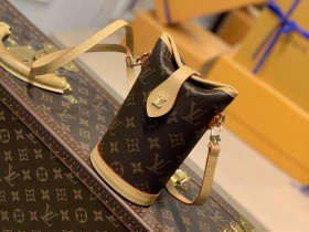 LV 路易斯·威登原單 M80874老花 中古包繫列 迷妳雪糕圓筒￥1280