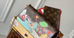 獨家實拍 M81857 Vivienne Holidays 2022 繫列推出此款 Félicie 鏈條包LV 路易斯·威登￥980