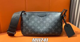 【原單精品】M11741黑花 男包麻將包系列 POCHETTE ACCESSOIRE麻將包