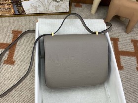 Hermès constance 19cm Epsom M8瀝青灰