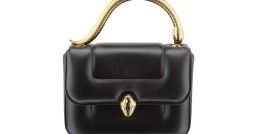 BVLGARI寶格麗 聯名設計款限量 Mary Katrantzou蛇頭包 291071黑色19CM