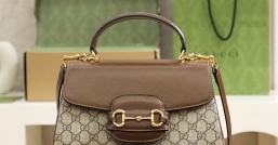 GUUCCCI Horsebit 1955系列中號手提包 頂級復刻包702049 9AAAJ 8563¥1,980.00