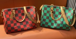 【原單精品】N40579綠色 N40580紅色 40cm旅行袋 Speedy Bandoulière 40手袋