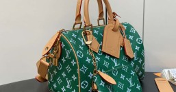 LV【原單精品】M24423綠色 全皮枕頭包speedy繫列 SPEEDY P9 BANDOULIÈRE25 原單手袋¥2,480.00