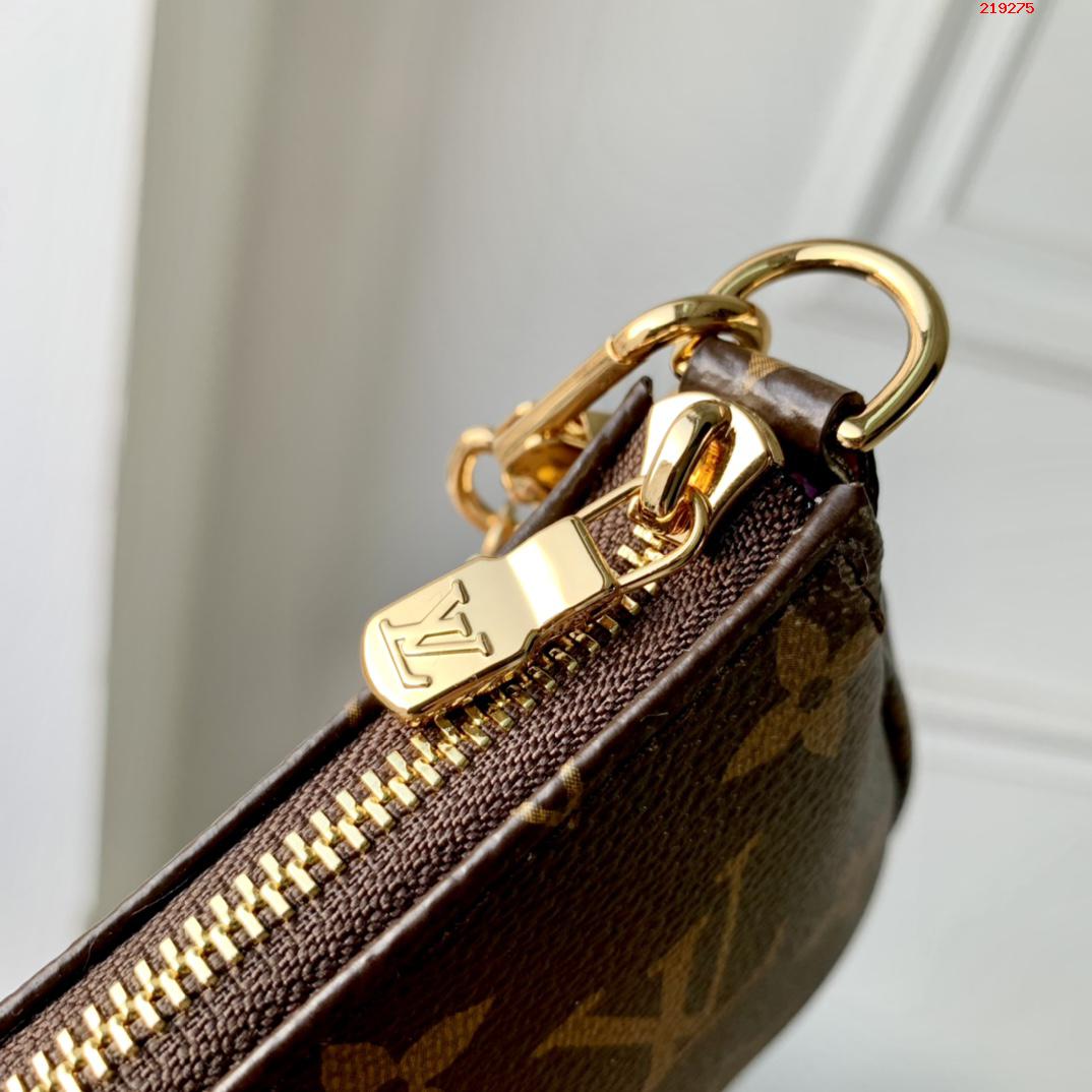 LV M81633玫紅Mini Pochette Accessoires 手拿包路易斯·威登￥580-頂級1:1精品高仿包包香港台灣批發價格推薦微信哪裡買