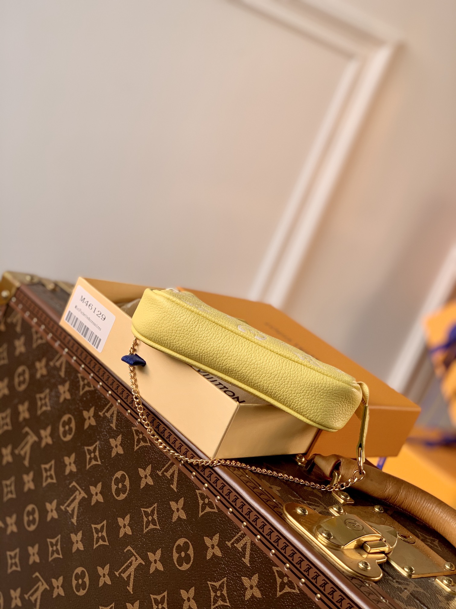 原單M46129 母親節特別款 Mini Pochette Accessoires 手拿包LV 路易斯·威登￥ 680-頂級1:1精品高仿包包香港台灣批發價格推薦微信哪裡買