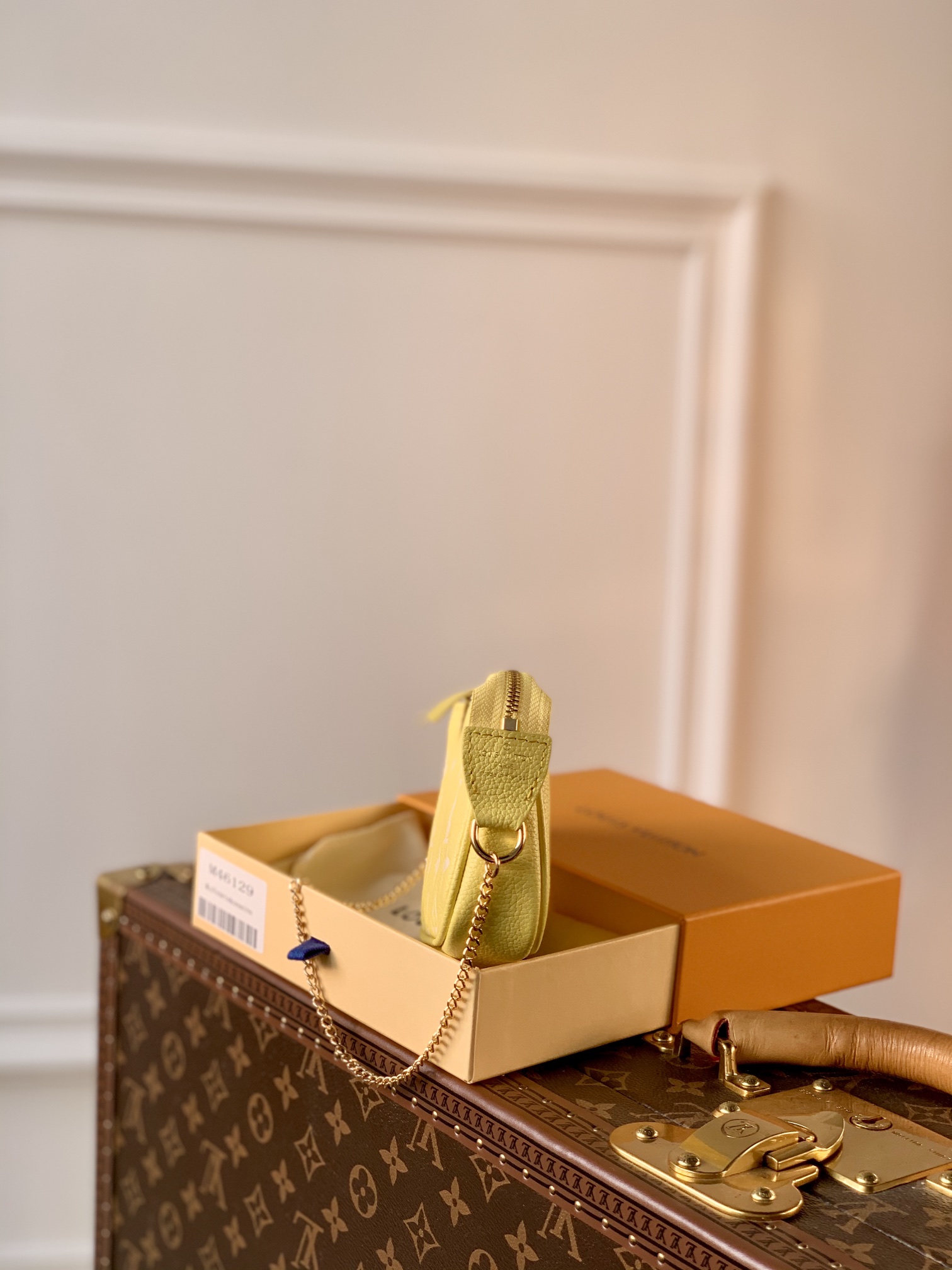 原單M46129 母親節特別款 Mini Pochette Accessoires 手拿包LV 路易斯·威登￥ 680-頂級1:1精品高仿包包香港台灣批發價格推薦微信哪裡買