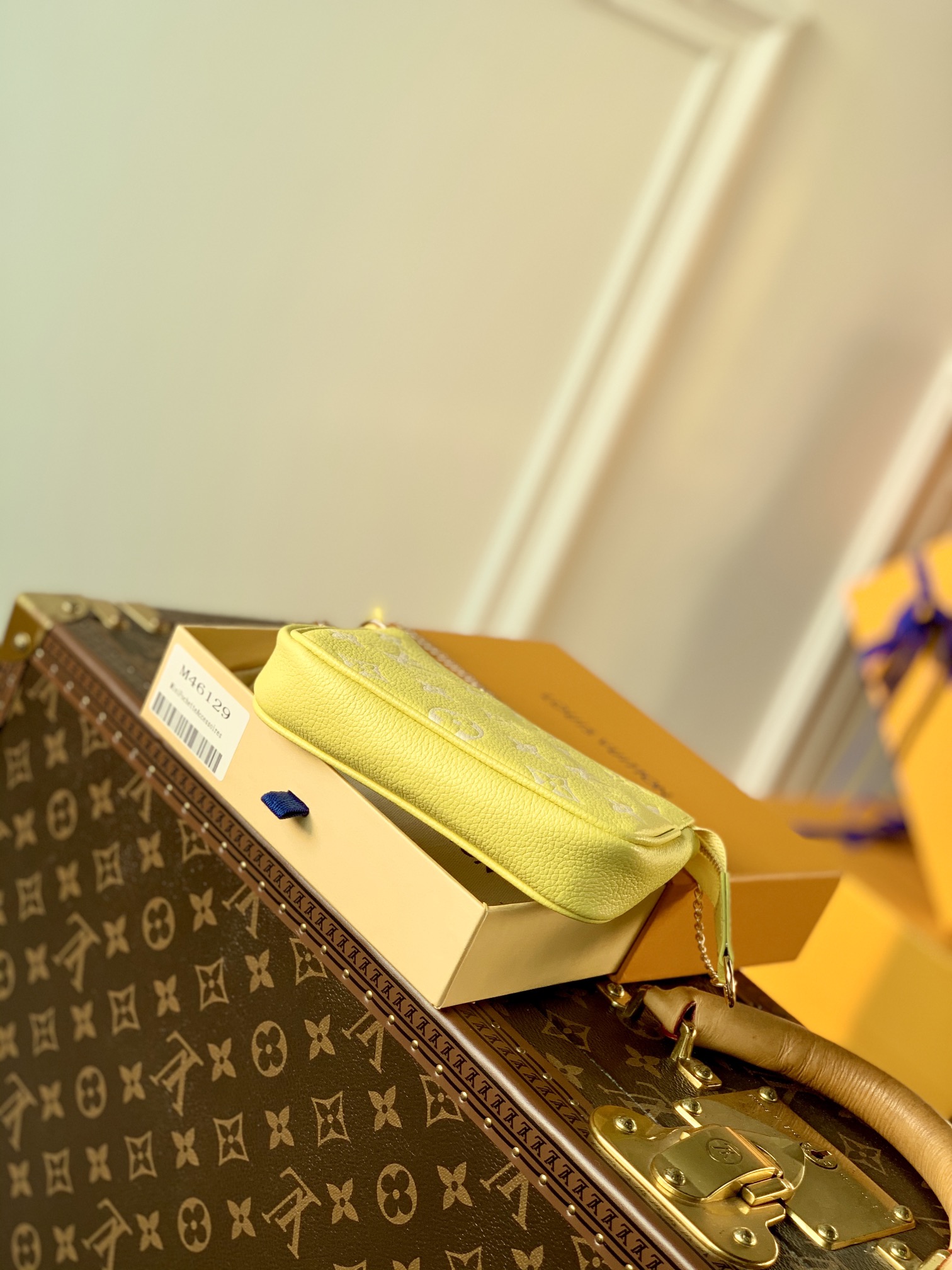 原單M46129 母親節特別款 Mini Pochette Accessoires 手拿包LV 路易斯·威登￥ 680-頂級1:1精品高仿包包香港台灣批發價格推薦微信哪裡買