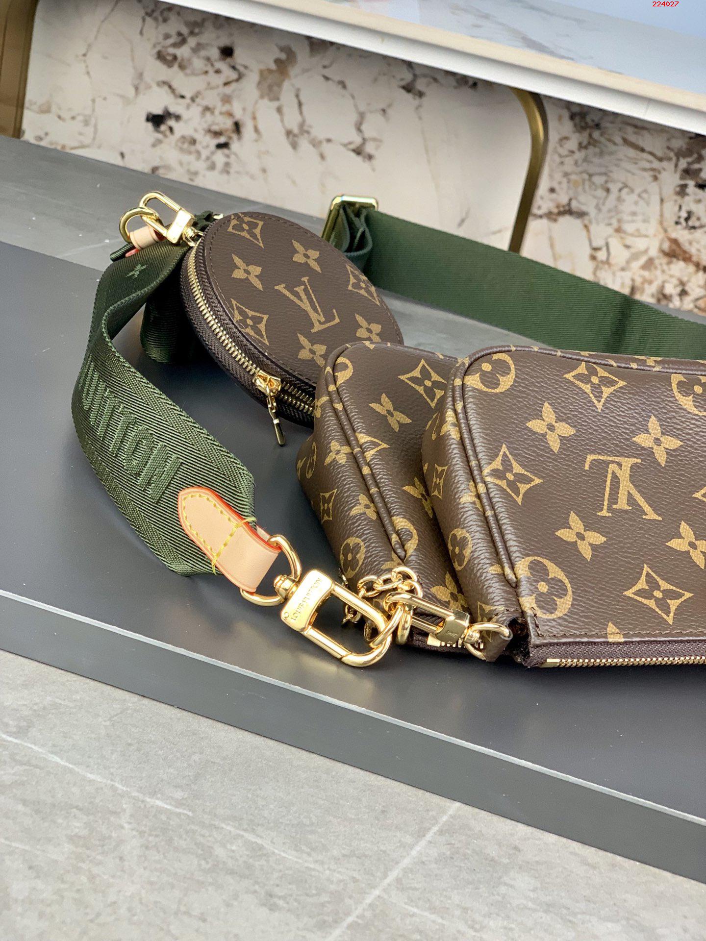 M44813 綠色 升級版本 Favorite 三件套手袋LV 路易斯·威登￥ 980-頂級1:1精品高仿包包香港台灣批發價格推薦微信哪裡買