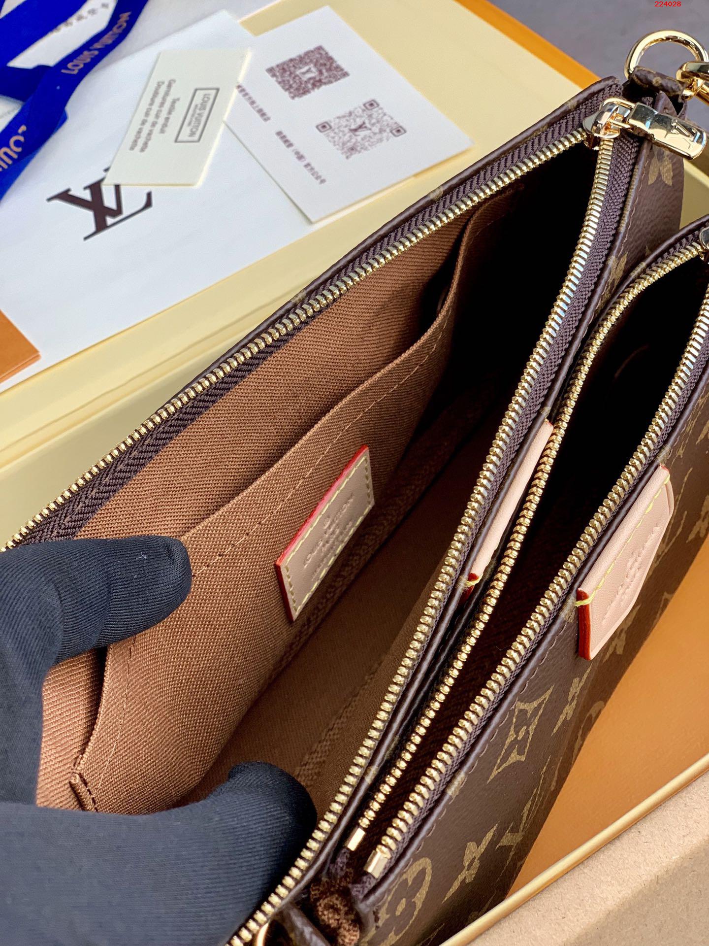 M44840 粉色 升級版本 Favorite 三件套手袋LV 路易斯·威登￥ 980-頂級1:1精品高仿包包香港台灣批發價格推薦微信哪裡買