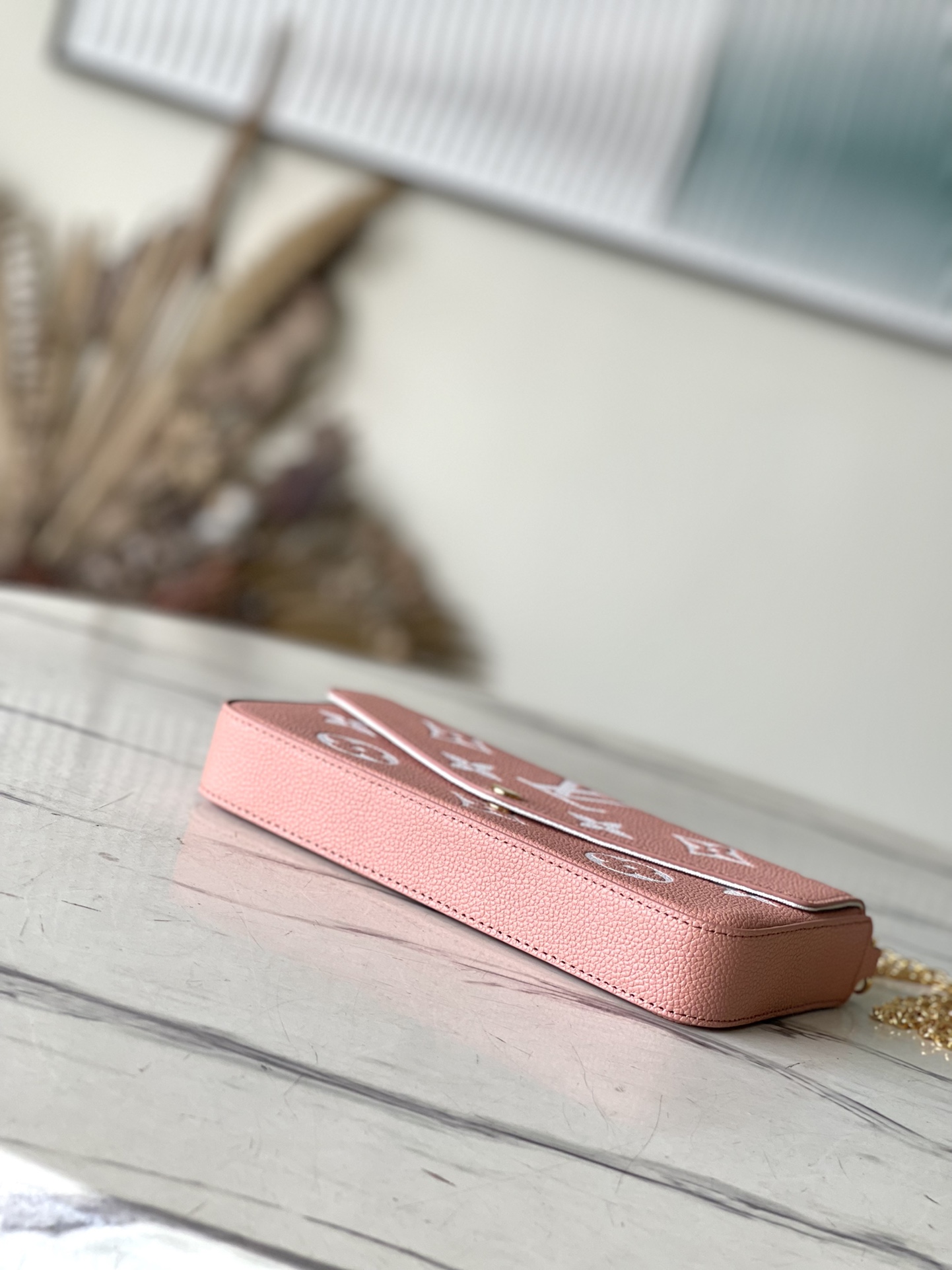 頂級原單M81759粉色絲印 M61276 Pochette Félicie 鏈條包LV 路易斯·威登￥ 980-頂級1:1精品高仿包包香港台灣批發價格推薦微信哪裡買