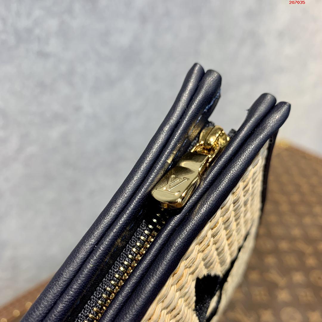 原單M80352黑色 M47542盥洗袋取材 Monogram Raffia 織物LV 路易斯·威登￥980-頂級1:1精品高仿包包香港台灣批發價格推薦微信哪裡買
