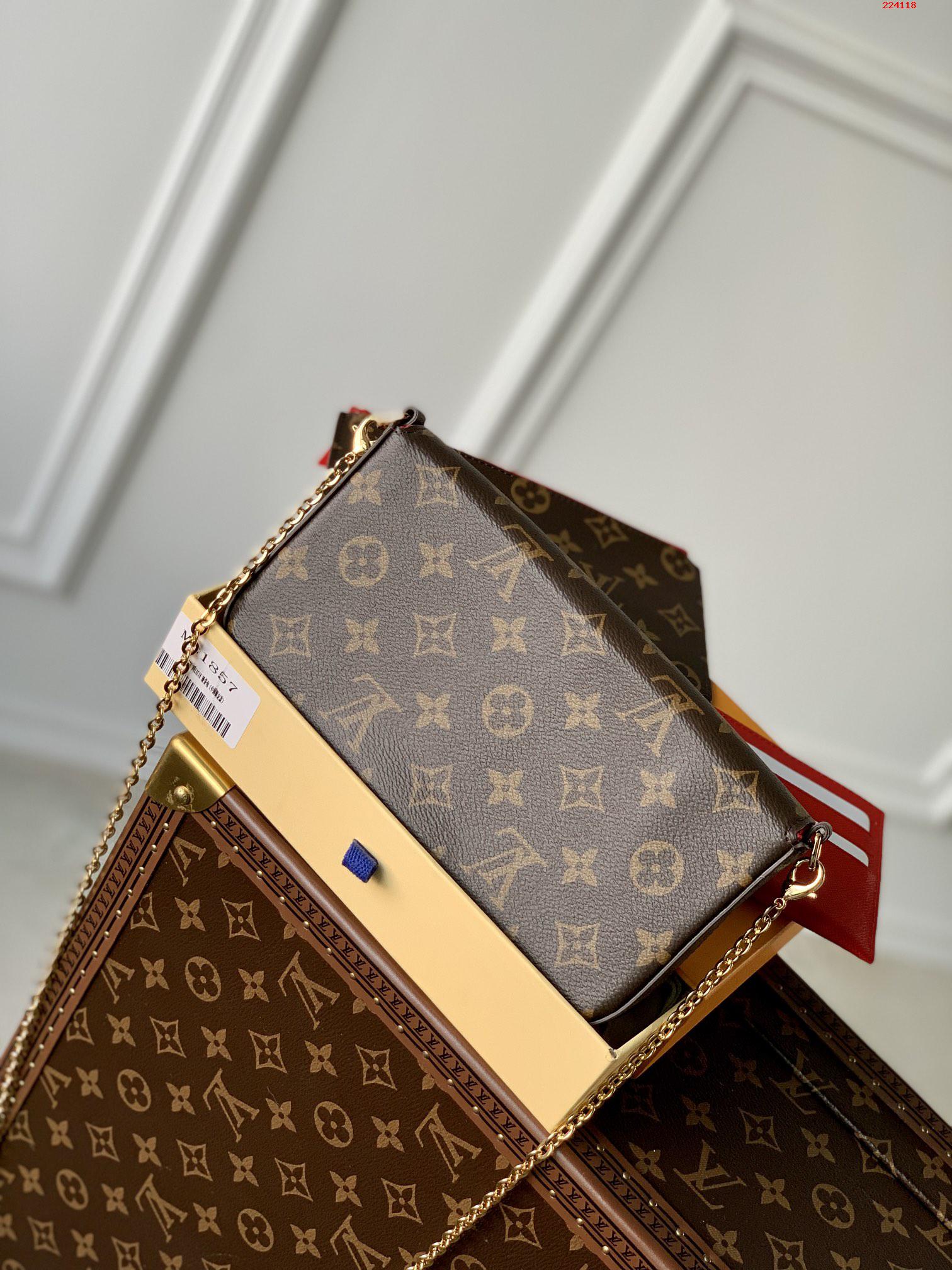 獨家實拍 M81857 Vivienne Holidays 2022 繫列推出此款 Félicie 鏈條包LV 路易斯·威登￥980-頂級1:1精品高仿包包香港台灣批發價格推薦微信哪裡買