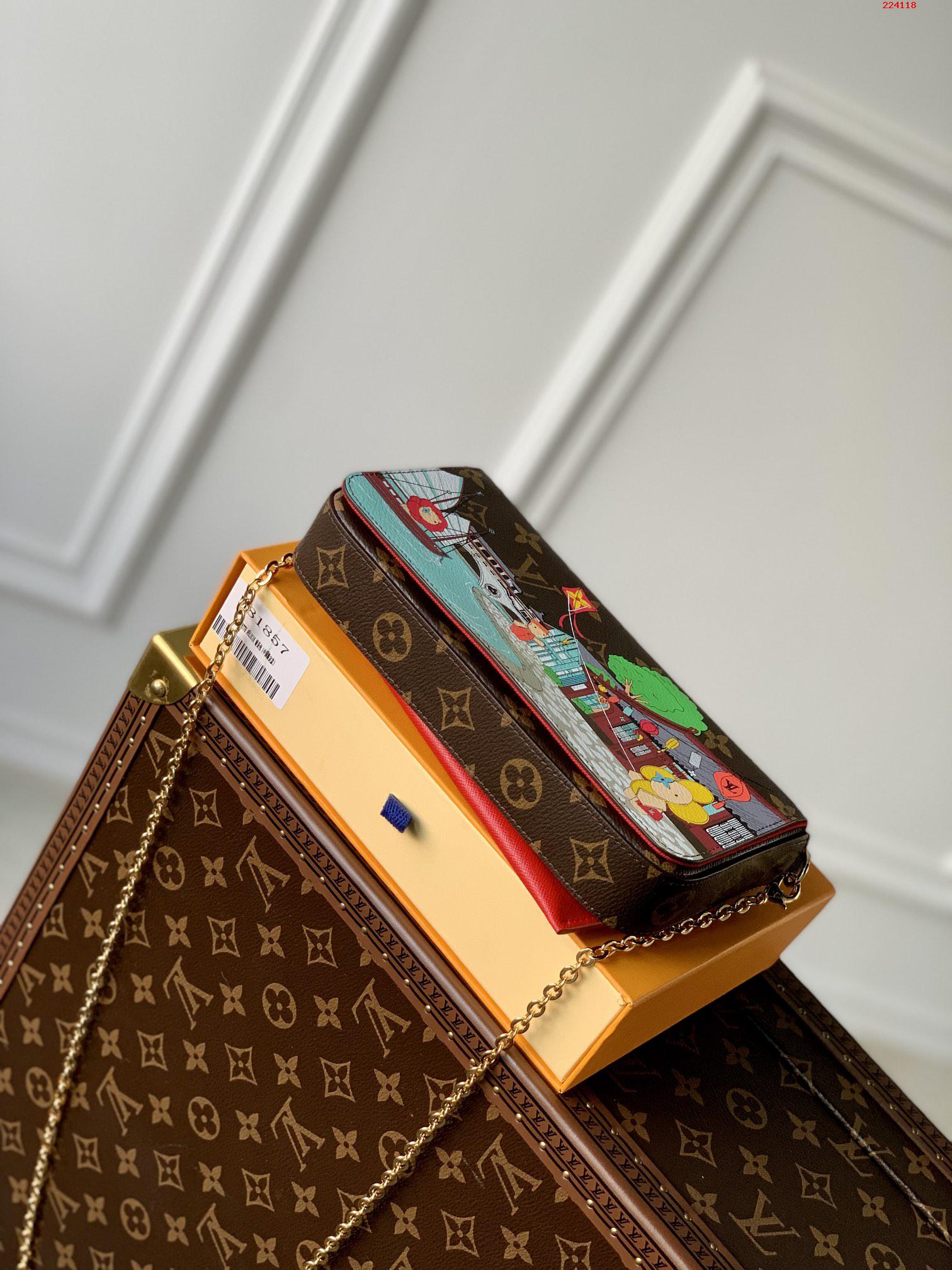 獨家實拍 M81857 Vivienne Holidays 2022 繫列推出此款 Félicie 鏈條包LV 路易斯·威登￥980-頂級1:1精品高仿包包香港台灣批發價格推薦微信哪裡買