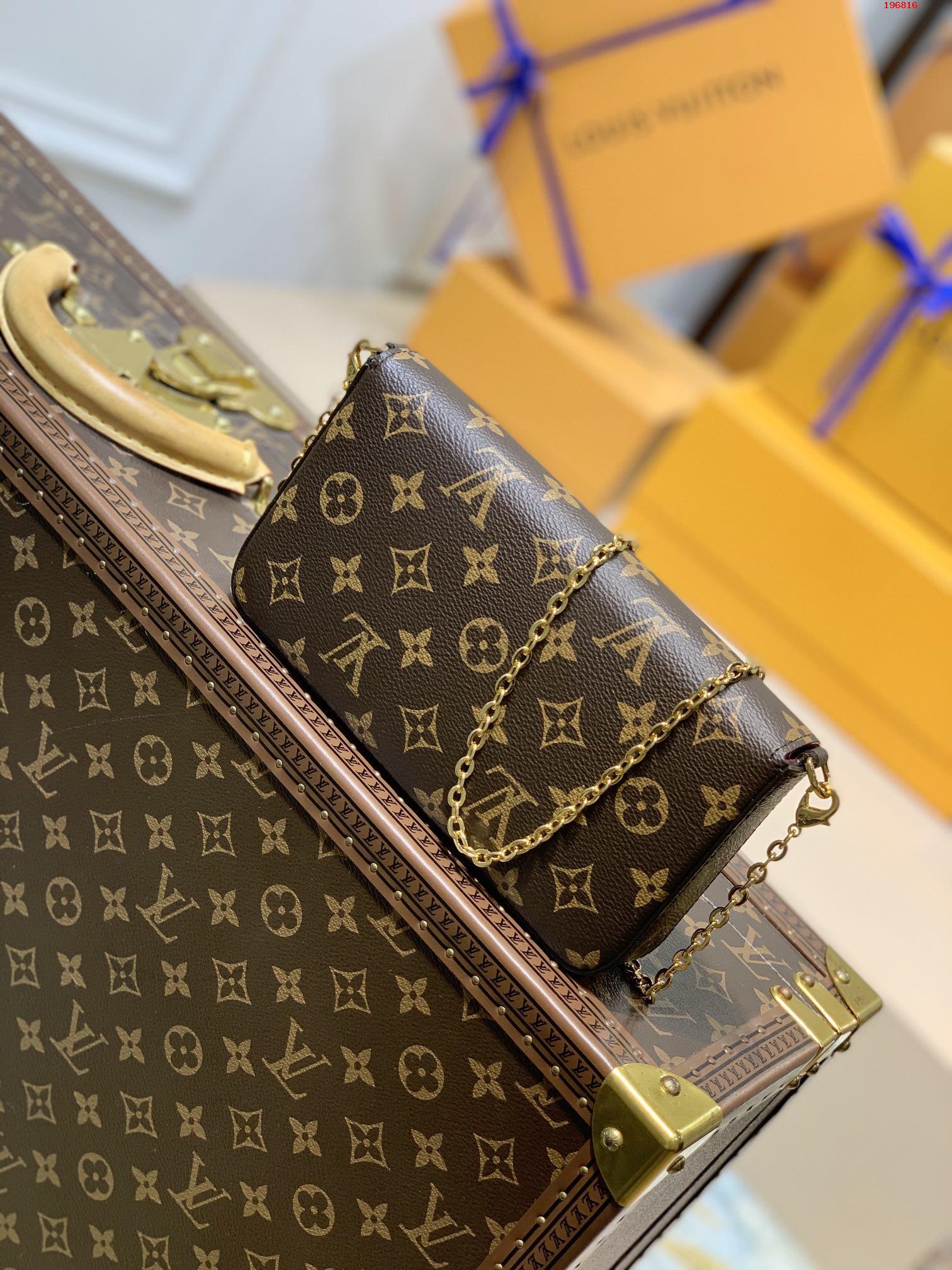 M80859三件套 此款 Félicie Pochette 手袋LV 路易斯·威登￥980-頂級1:1精品高仿包包香港台灣批發價格推薦微信哪裡買