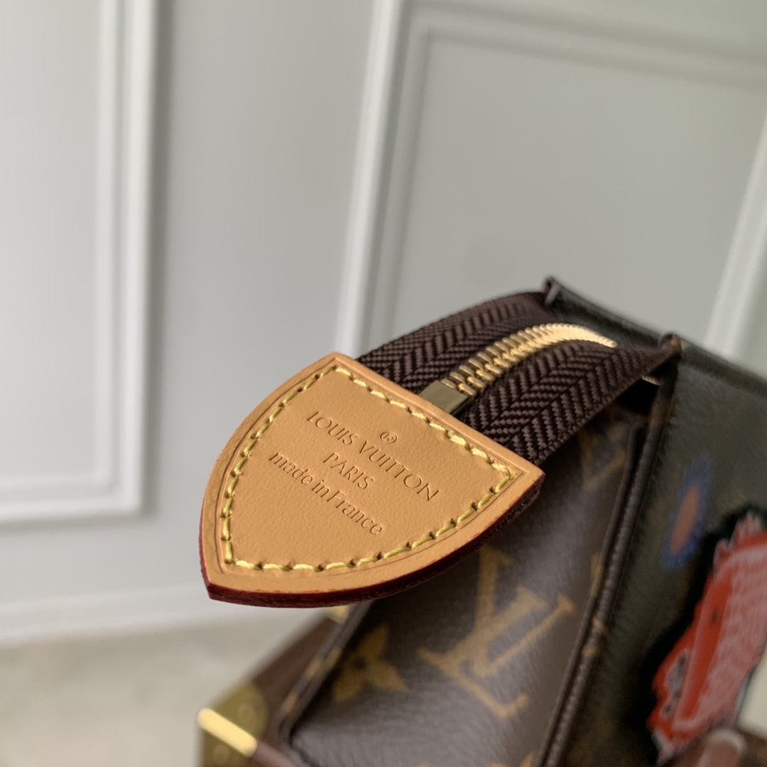 M81982剌繡 CHAIN LV手袋 路易斯·威登￥1480-頂級1:1精品高仿包包香港台灣批發價格推薦微信哪裡買