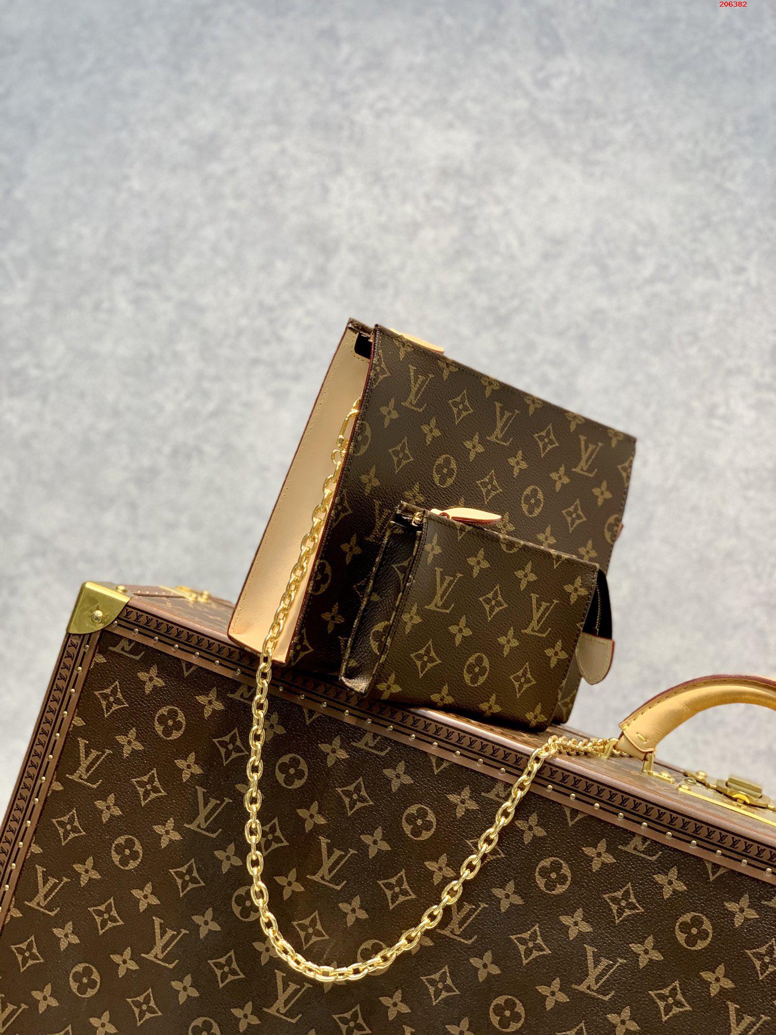 原單M47543老花套裝 Monogram Eclipse帆佈裁制而成LV 路易斯·威登￥ 1480-頂級1:1精品高仿包包香港台灣批發價格推薦微信哪裡買