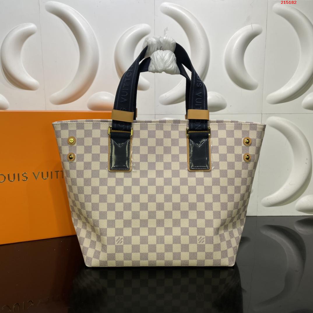 CABAS 小號手袋 N41179 41180 41375 白格 黑柄 Neverfull 經典手袋 LV 路易斯·威登￥1480-頂級1:1精品高仿包包香港台灣批發價格推薦微信哪裡買