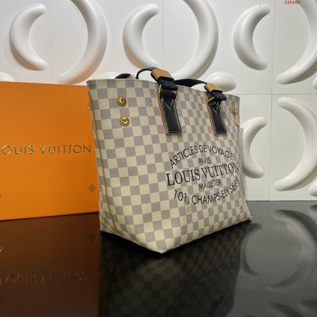 CABAS 小號手袋 N41179 41180 41375 白格 黑柄 Neverfull 經典手袋 LV 路易斯·威登￥1480-頂級1:1精品高仿包包香港台灣批發價格推薦微信哪裡買