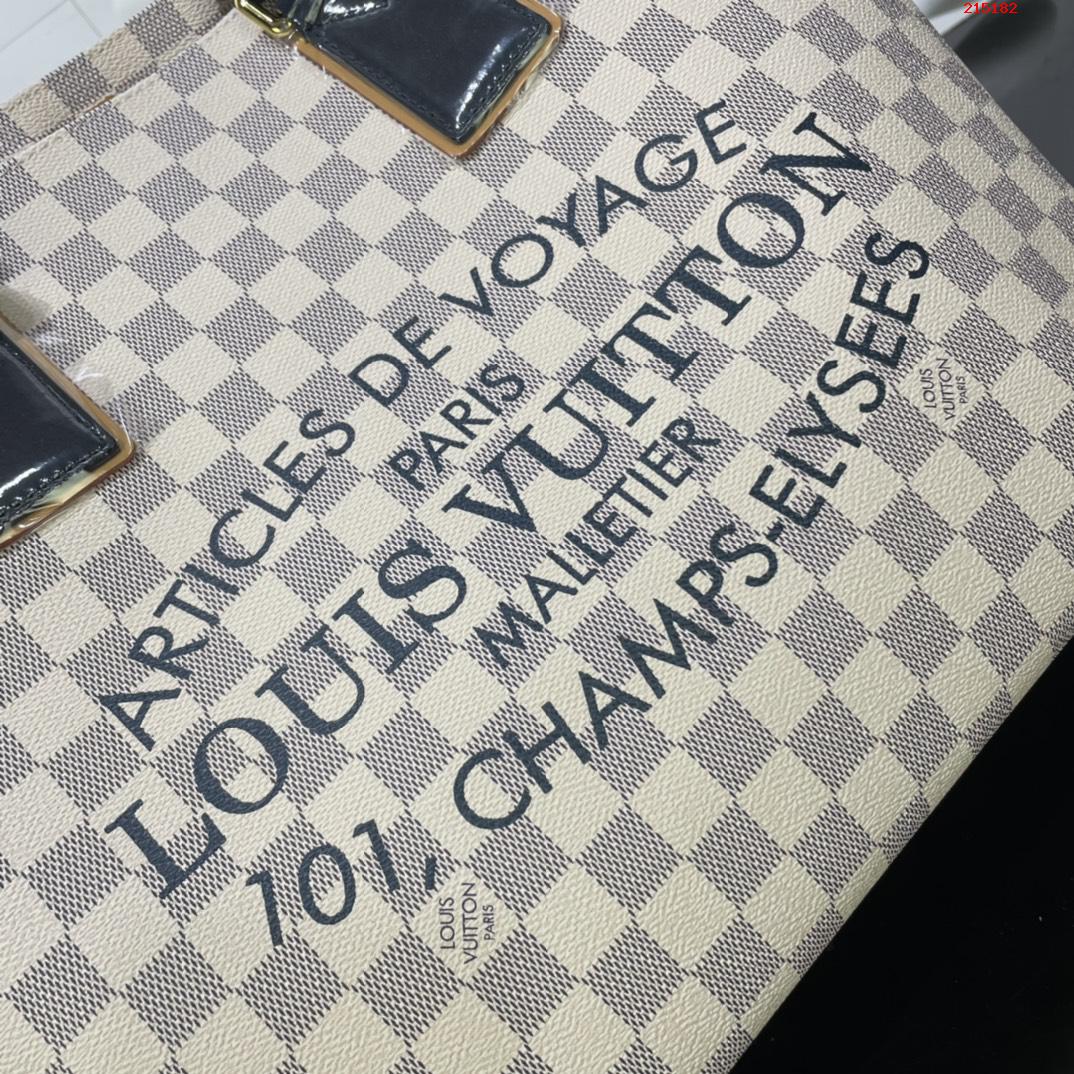 CABAS 小號手袋 N41179 41180 41375 白格 黑柄 Neverfull 經典手袋 LV 路易斯·威登￥1480-頂級1:1精品高仿包包香港台灣批發價格推薦微信哪裡買