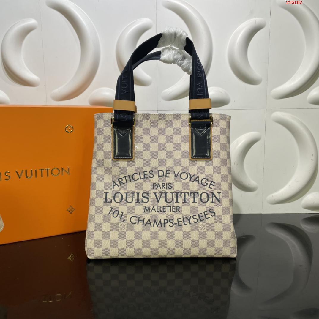 CABAS 小號手袋 N41179 41180 41375 白格 黑柄 Neverfull 經典手袋 LV 路易斯·威登￥1480-頂級1:1精品高仿包包香港台灣批發價格推薦微信哪裡買