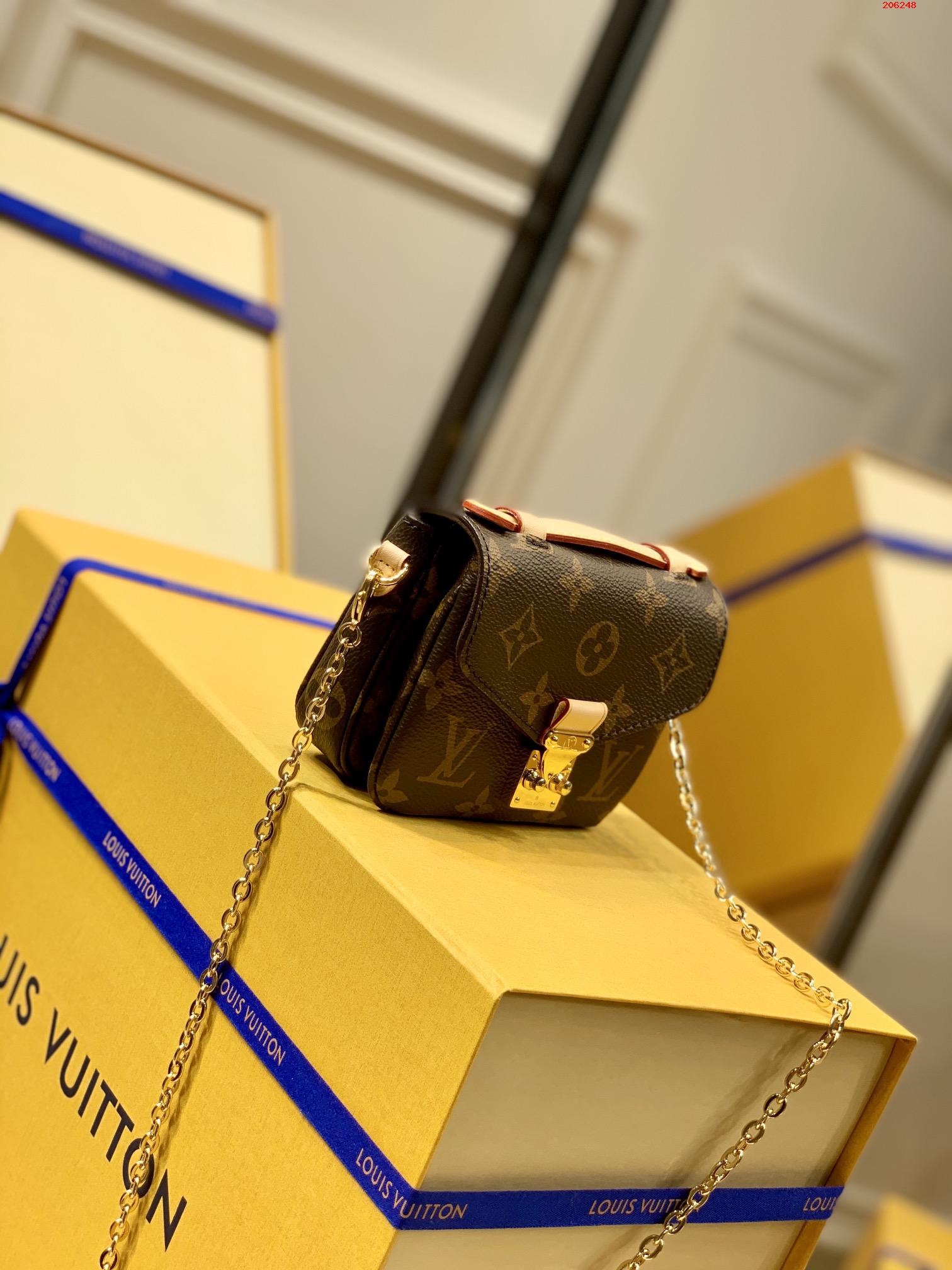 LV 路易斯·威登原單M80311老花 迷妳 本款 Micro Métis 鏈條包小巧包身￥1280-頂級1:1精品高仿包包香港台灣批發價格推薦微信哪裡買