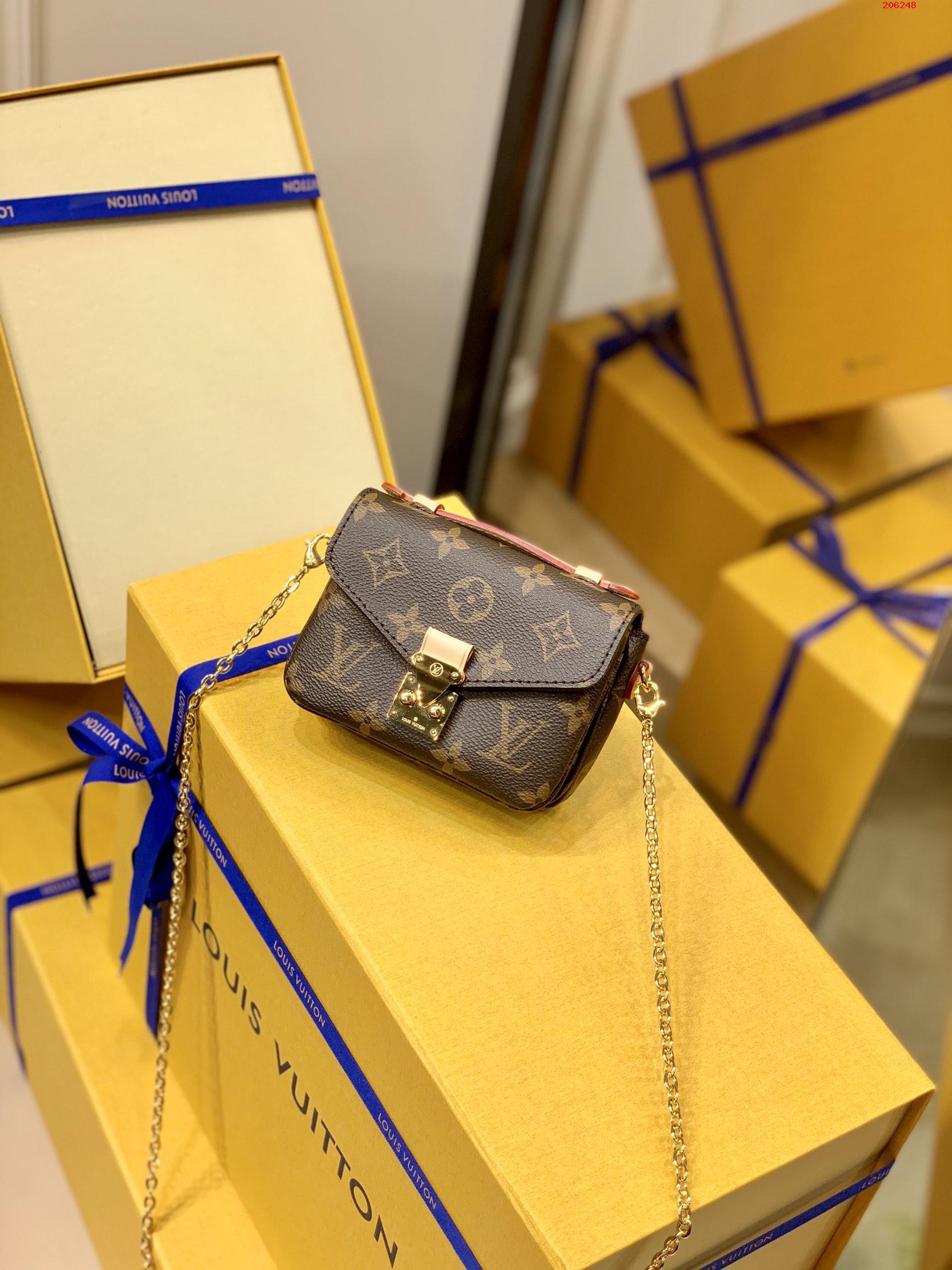 LV 路易斯·威登原單M80311老花 迷妳 本款 Micro Métis 鏈條包小巧包身￥1280-頂級1:1精品高仿包包香港台灣批發價格推薦微信哪裡買