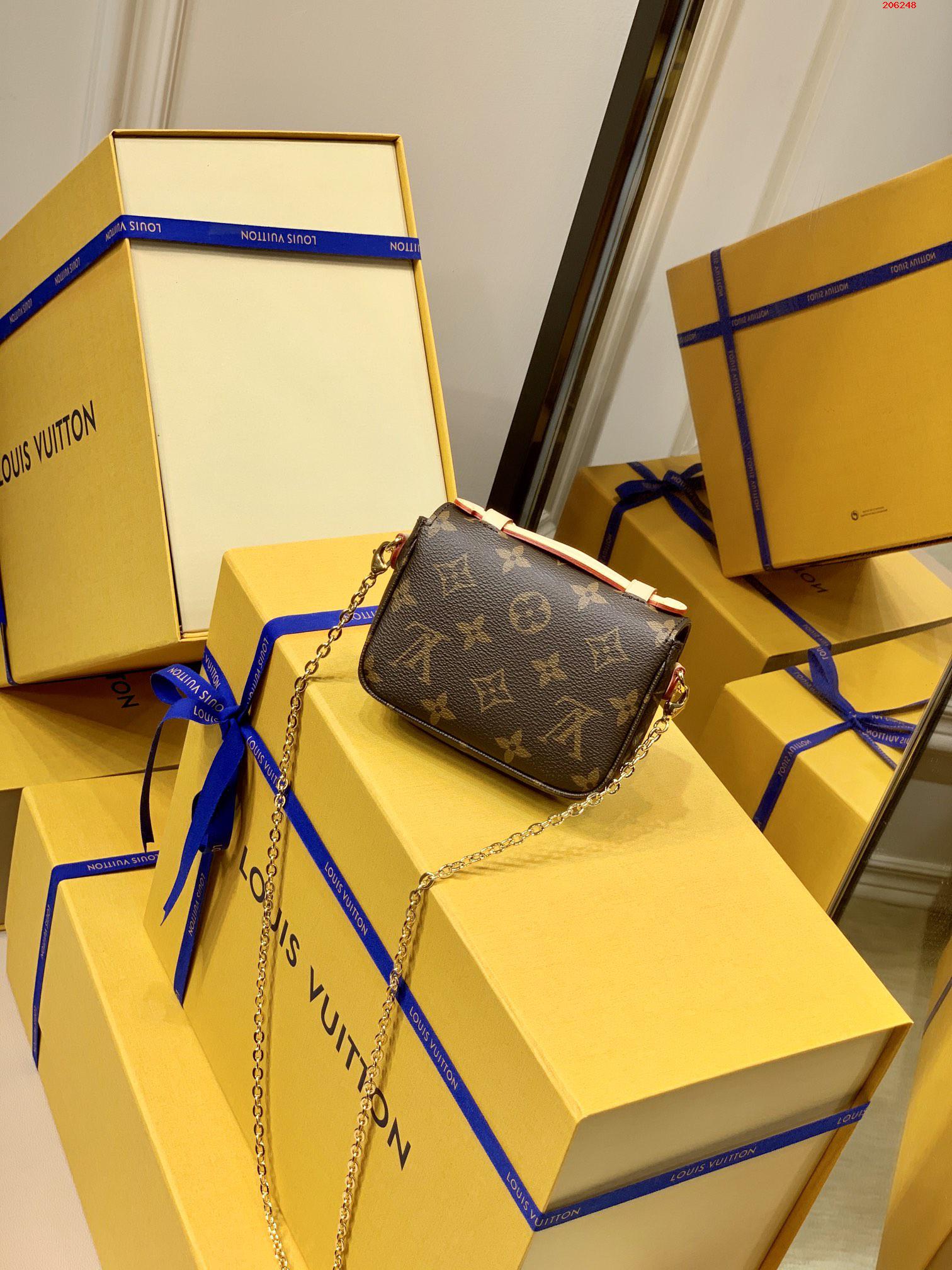 LV 路易斯·威登原單M80311老花 迷妳 本款 Micro Métis 鏈條包小巧包身￥1280-頂級1:1精品高仿包包香港台灣批發價格推薦微信哪裡買