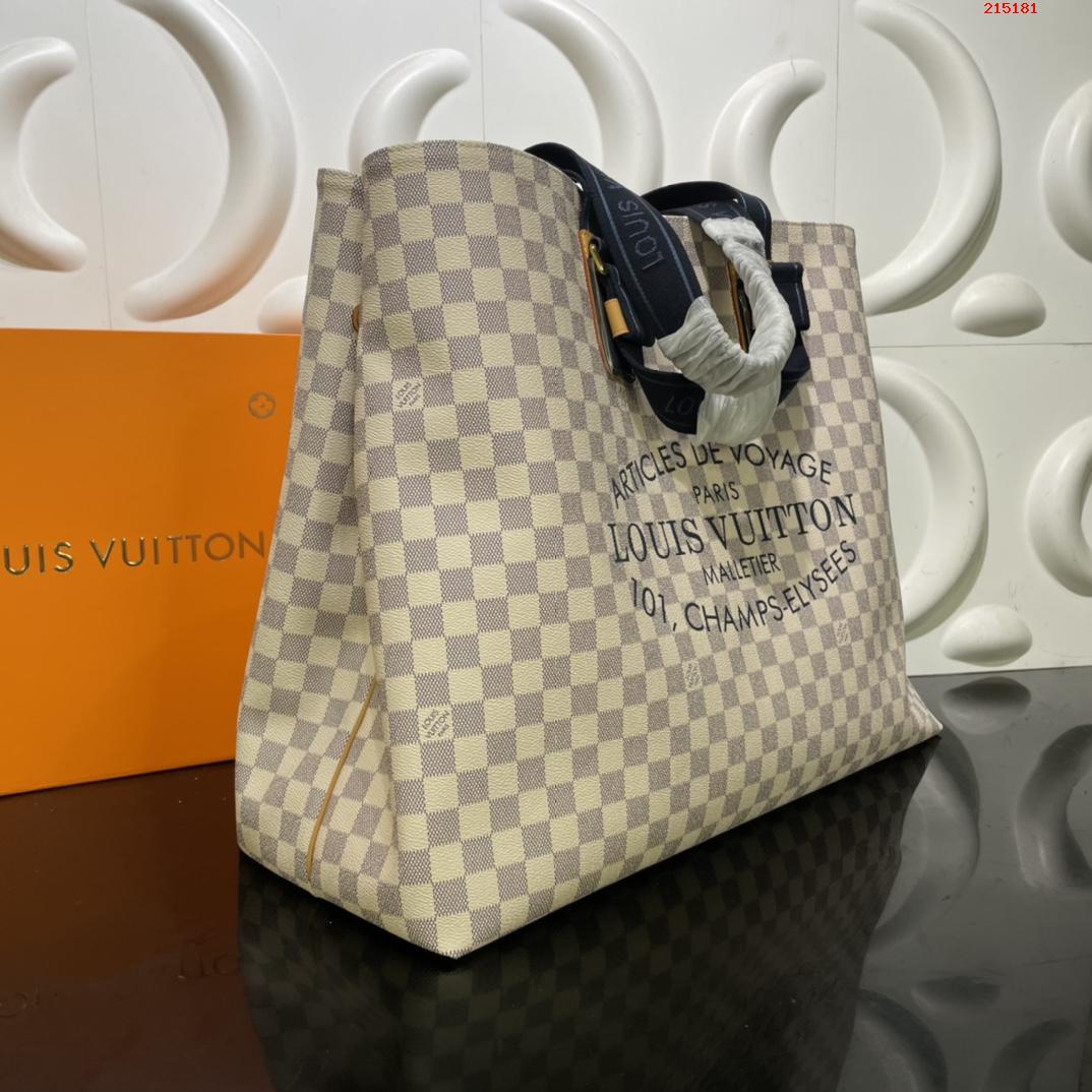 CABAS 大號手袋 N41180 41179 41375 白格 黑柄 Neverfull 經典手袋LV 路易斯·威登￥1280-頂級1:1精品高仿包包香港台灣批發價格推薦微信哪裡買