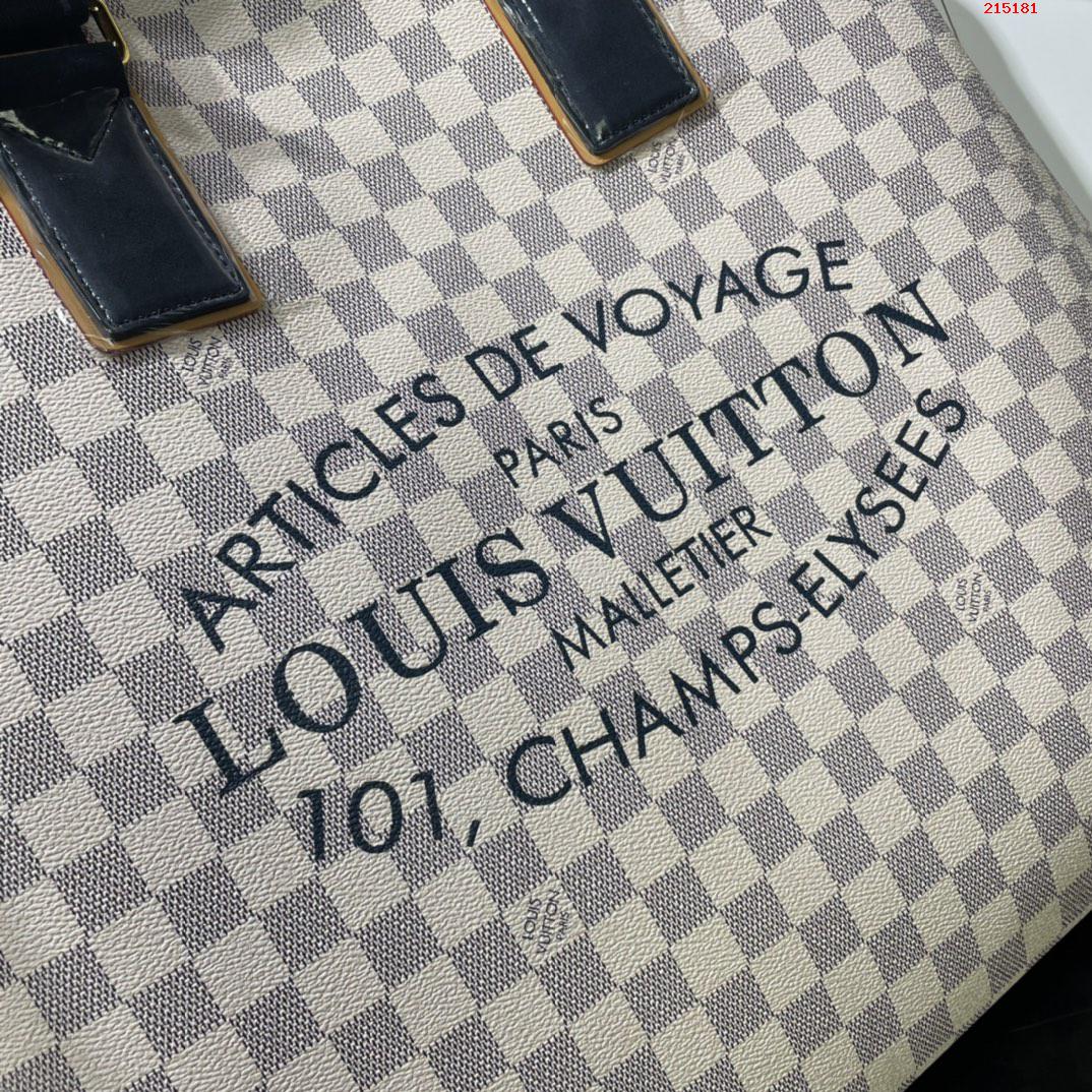 CABAS 大號手袋 N41180 41179 41375 白格 黑柄 Neverfull 經典手袋LV 路易斯·威登￥1280-頂級1:1精品高仿包包香港台灣批發價格推薦微信哪裡買