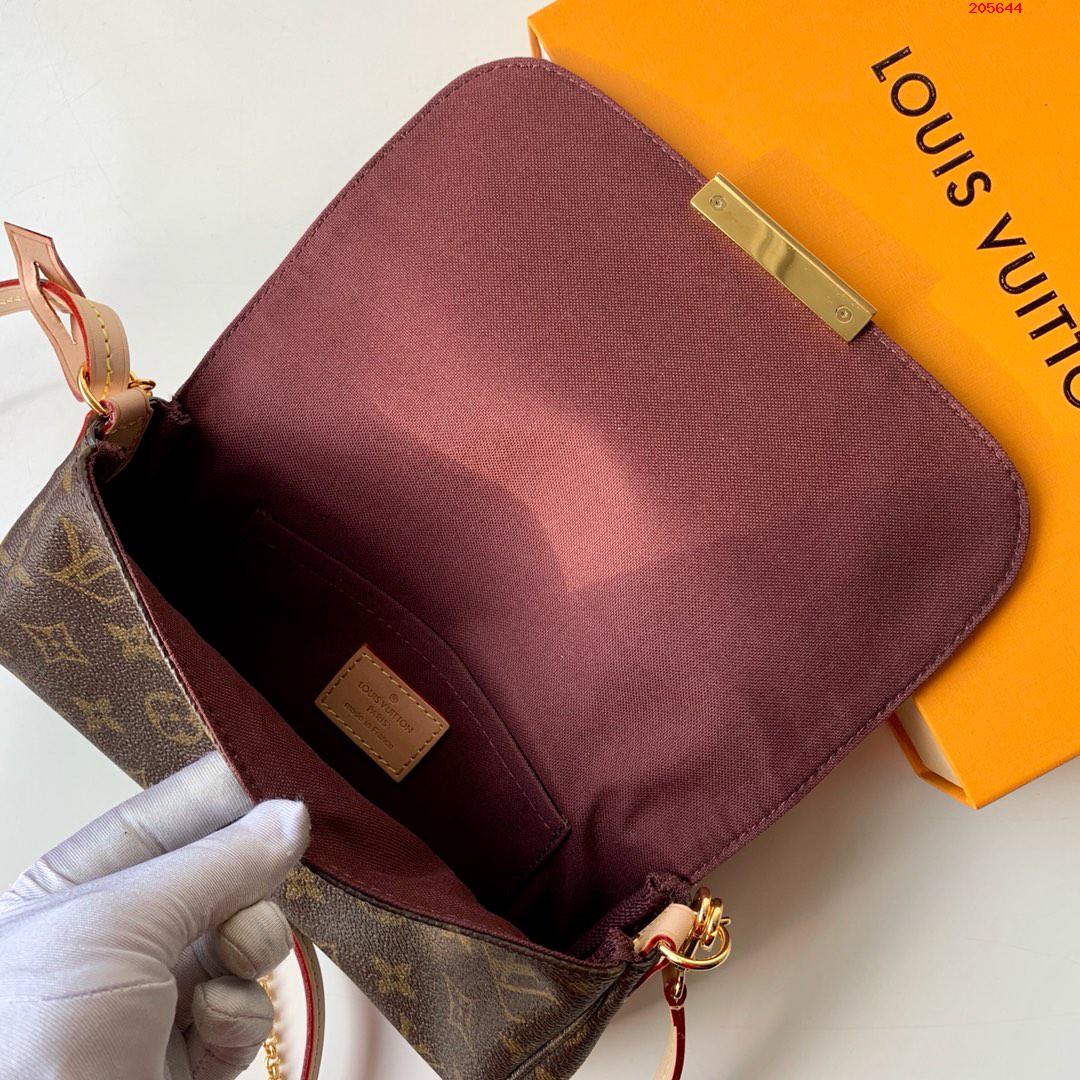 原單 FAVORITE M40718 以Monogram 帆佈制成 可手拿 肩背兩用包LV 路易斯·威登￥1280-頂級1:1精品高仿包包香港台灣批發價格推薦微信哪裡買