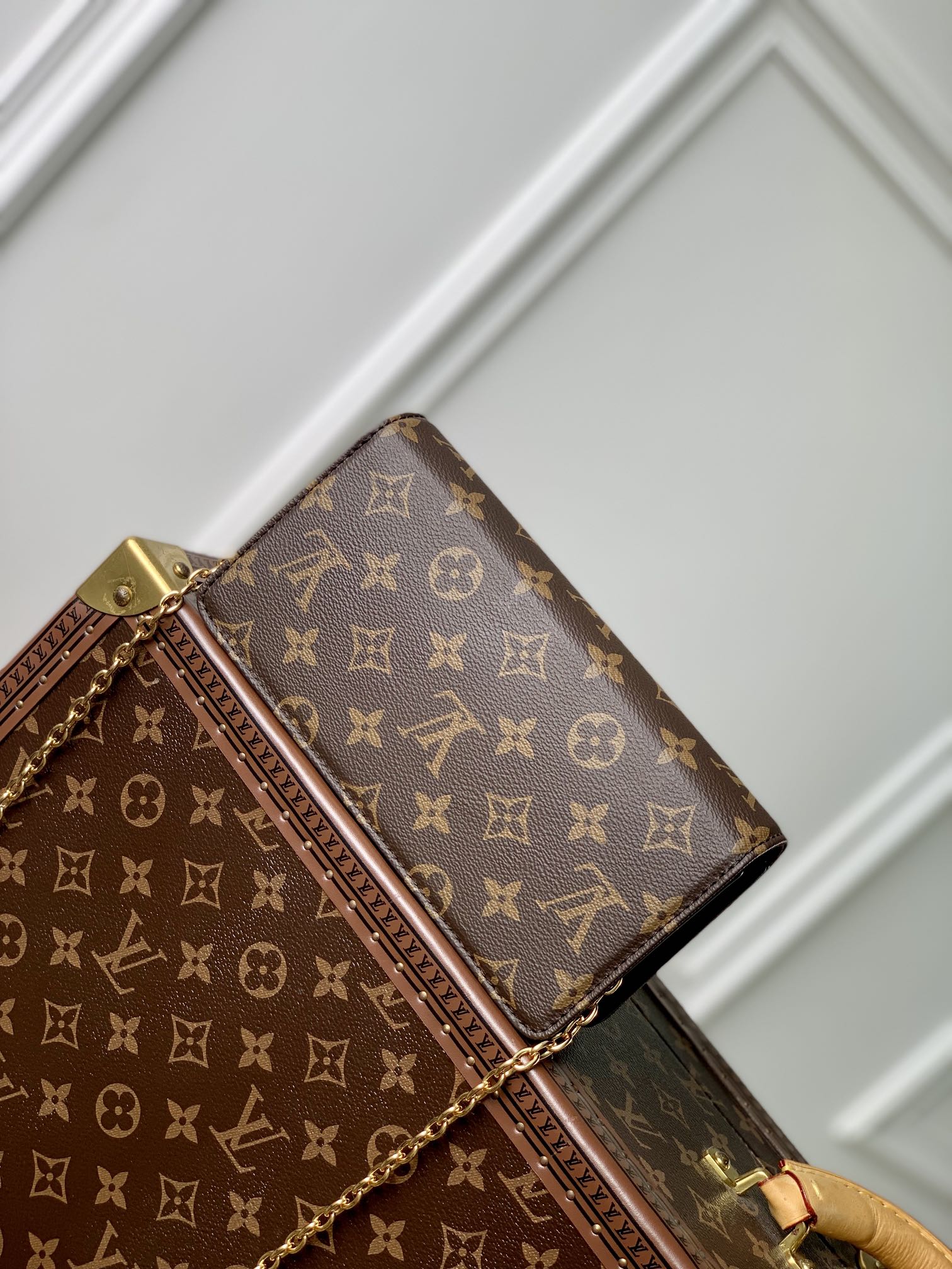 LV 路易斯·威登82509 老花鏈條包woc繫列 LiLy Woc 手袋￥1280-頂級1:1精品高仿包包香港台灣批發價格推薦微信哪裡買