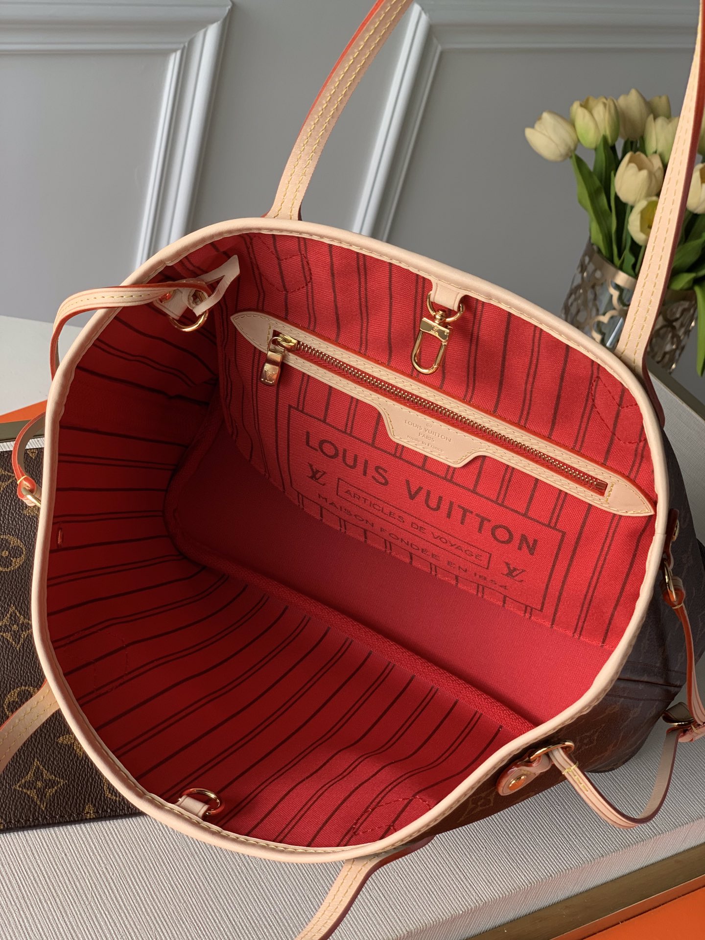 LV原單 NEVERFULL 小號購物袋 路易斯·威登￥1480-頂級1:1精品高仿包包香港台灣批發價格推薦微信哪裡買