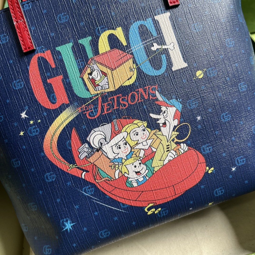 配全套原廠綠盒包裝 兒童印花購物包GUUCCCI 古奇￥880-頂級1:1精品高仿包包香港台灣批發價格推薦微信哪裡買