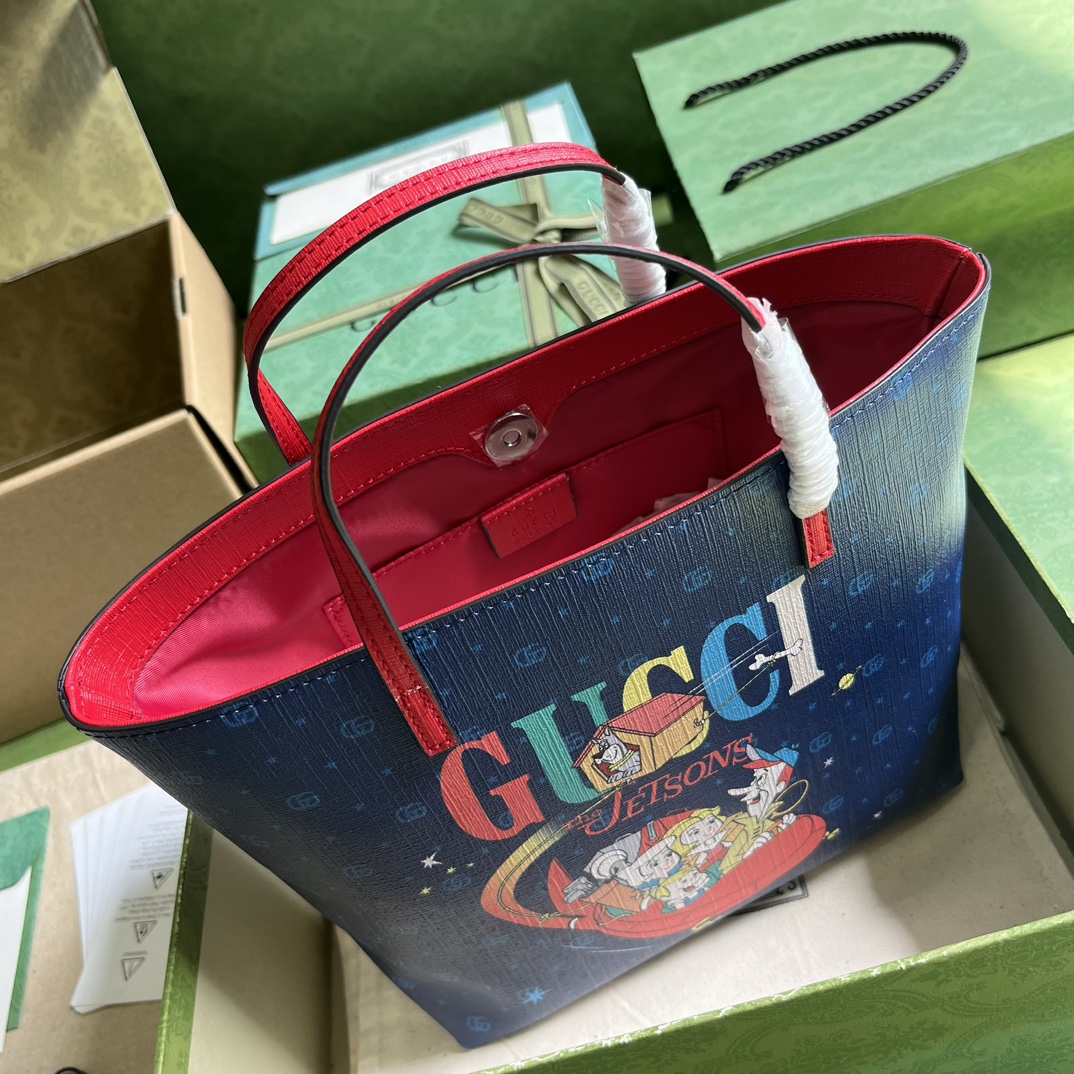 配全套原廠綠盒包裝 兒童印花購物包GUUCCCI 古奇￥880-頂級1:1精品高仿包包香港台灣批發價格推薦微信哪裡買