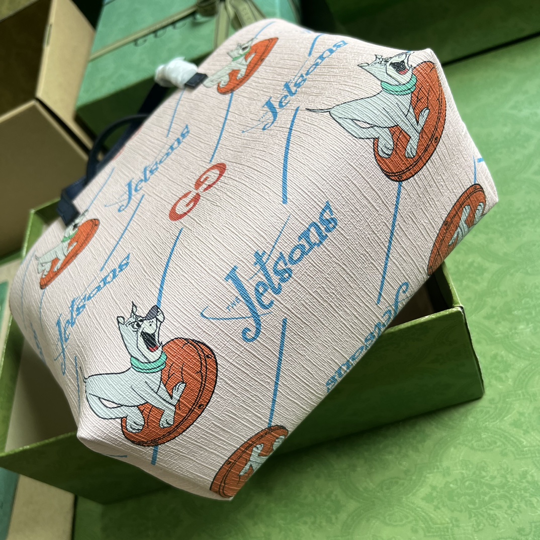 GUUCCCI 配全套原廠綠盒包裝 兒童印花購物包古奇￥880-頂級1:1精品高仿包包香港台灣批發價格推薦微信哪裡買