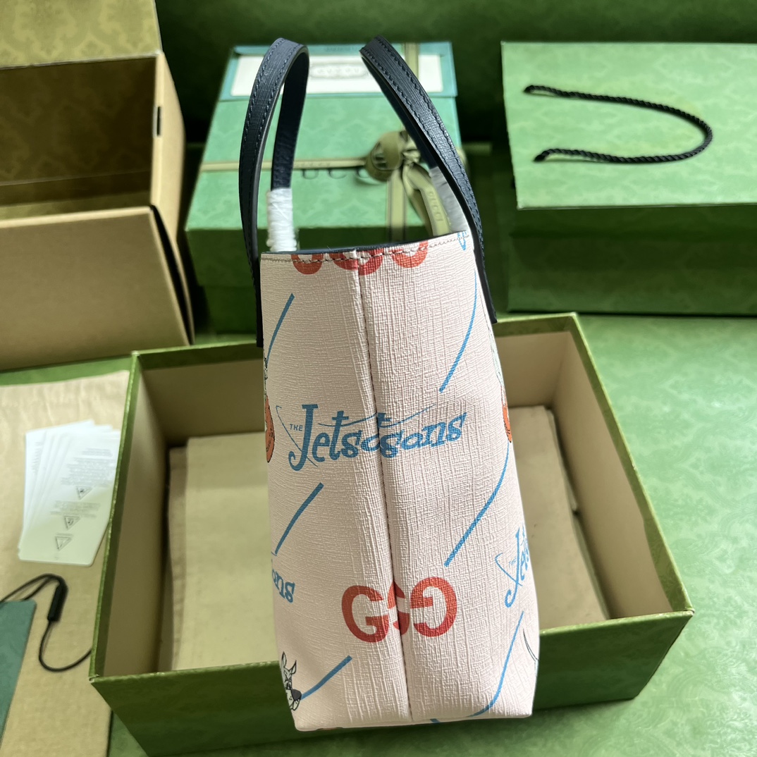 GUUCCCI 配全套原廠綠盒包裝 兒童印花購物包古奇￥880-頂級1:1精品高仿包包香港台灣批發價格推薦微信哪裡買