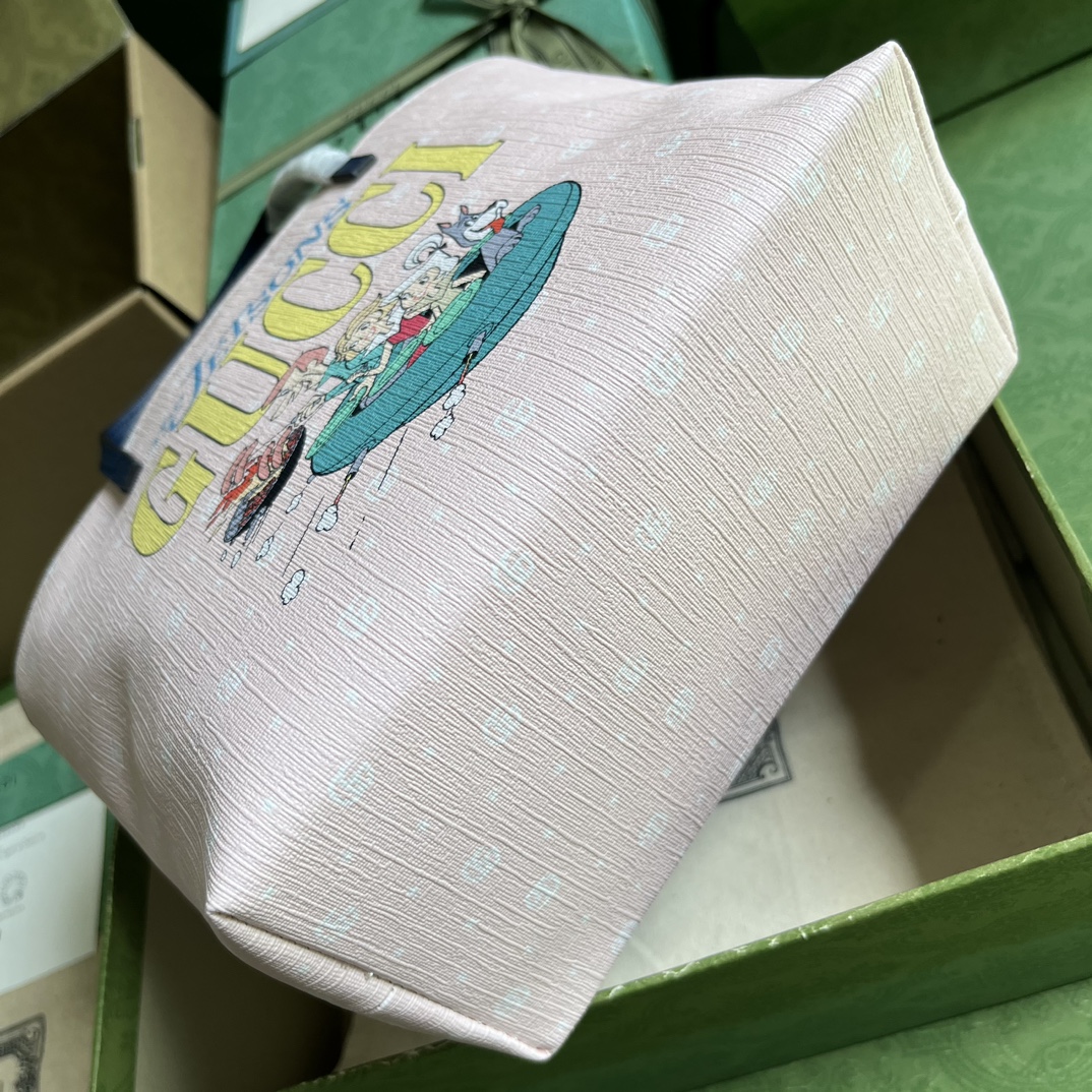 GUUCCCI 古奇配全套原廠綠盒包裝 兒童印花購物包￥880-頂級1:1精品高仿包包香港台灣批發價格推薦微信哪裡買