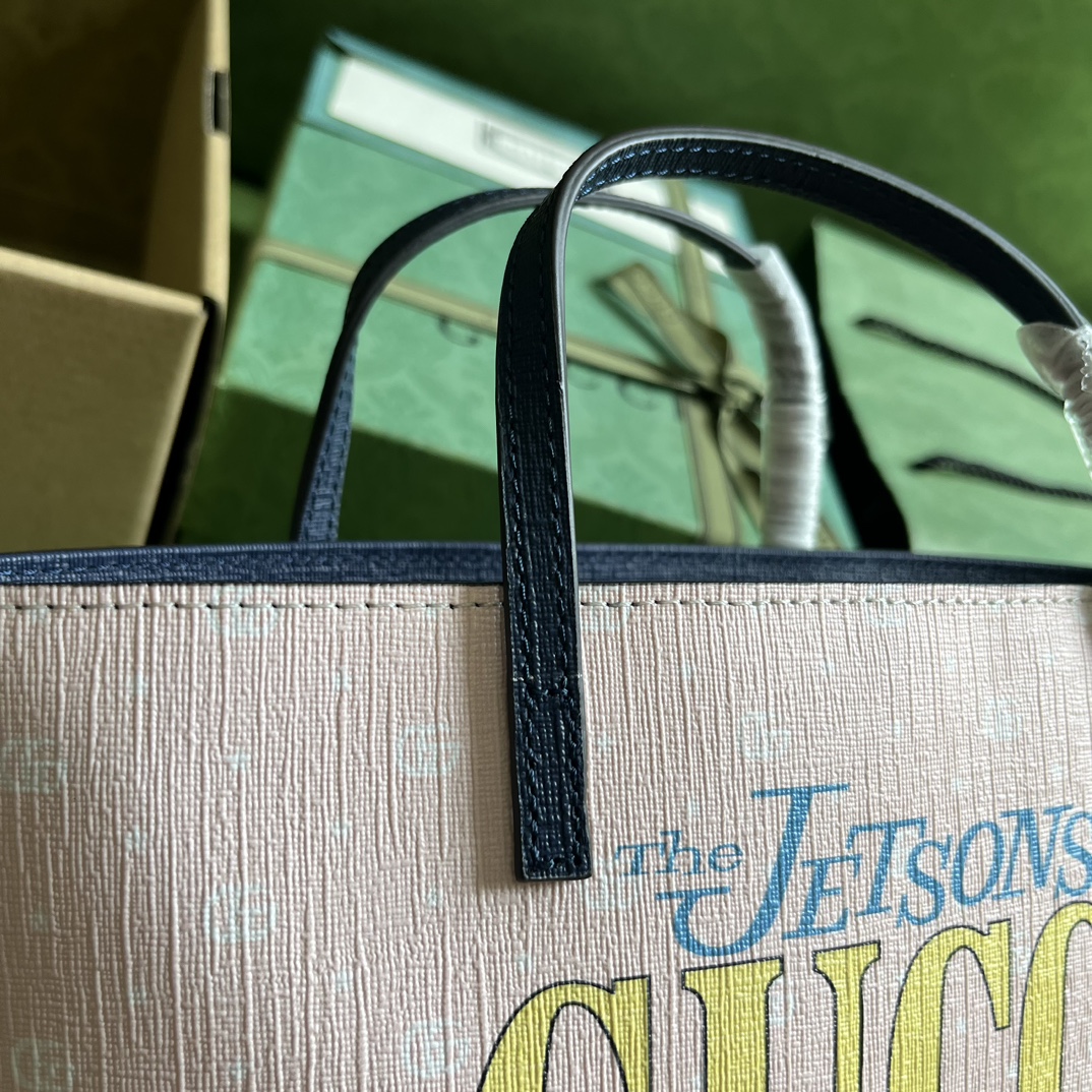 GUUCCCI 古奇配全套原廠綠盒包裝 兒童印花購物包￥880-頂級1:1精品高仿包包香港台灣批發價格推薦微信哪裡買