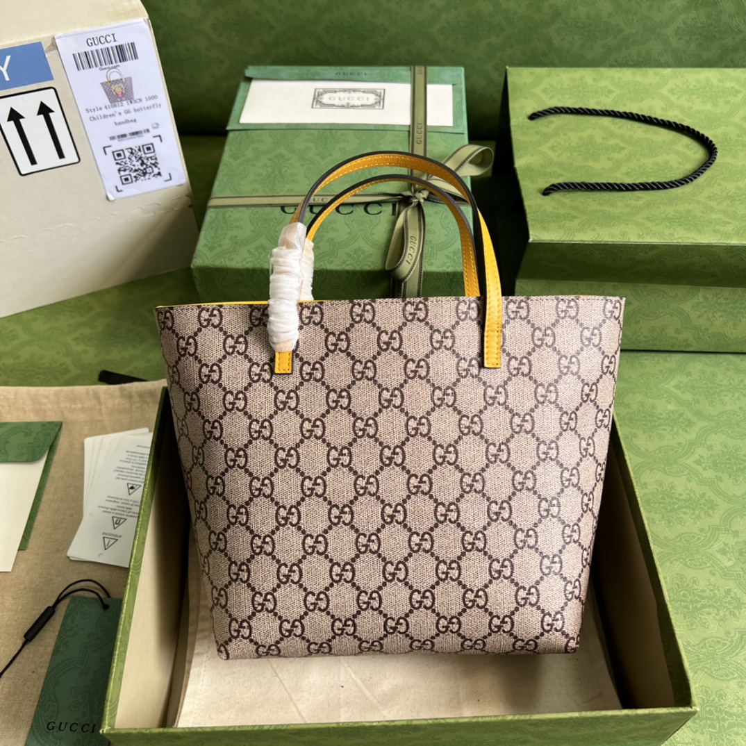 GUUCCCI 古奇 410812 尺寸 21*20*10cm 顏色 黃色 卡通貓￥880-頂級1:1精品<a href=