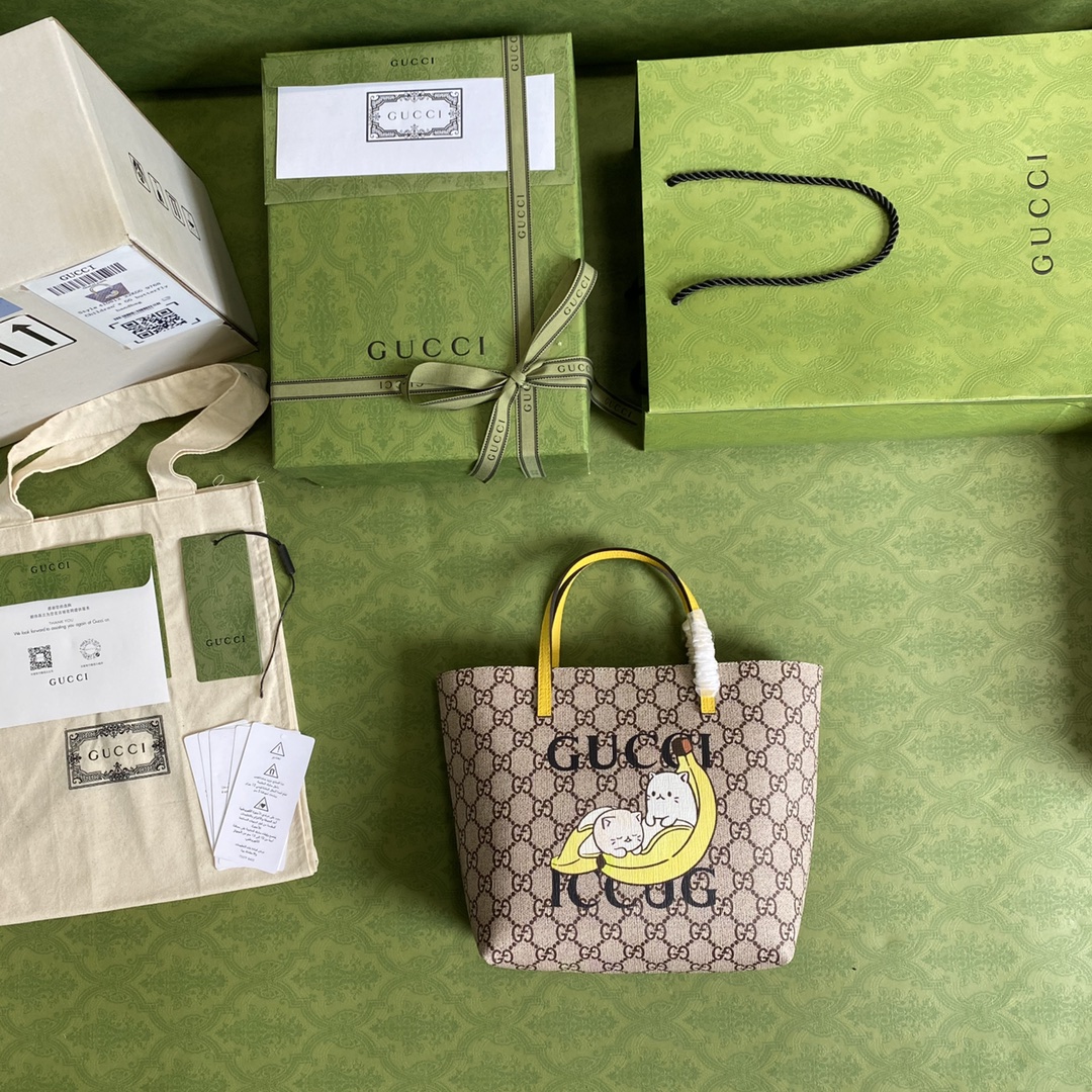 GUUCCCI 古奇兒童包型號 410812尺寸 21*20*10cm顏色 二香蕉￥880-頂級1:1精品高仿包包香港台灣批發價格推薦微信哪裡買